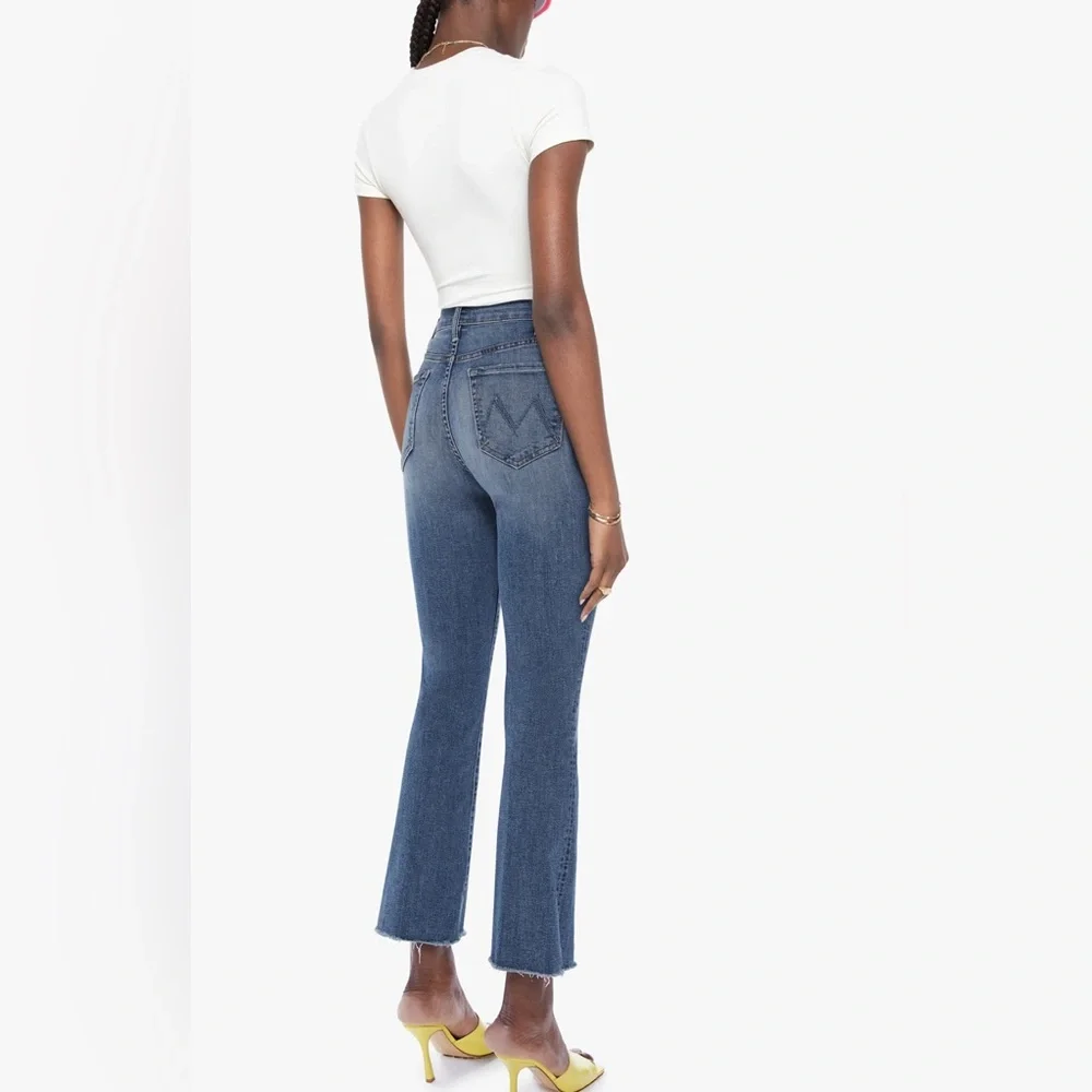 the hustler ankle fray mother jeans size 32 - Picture 2 of 9